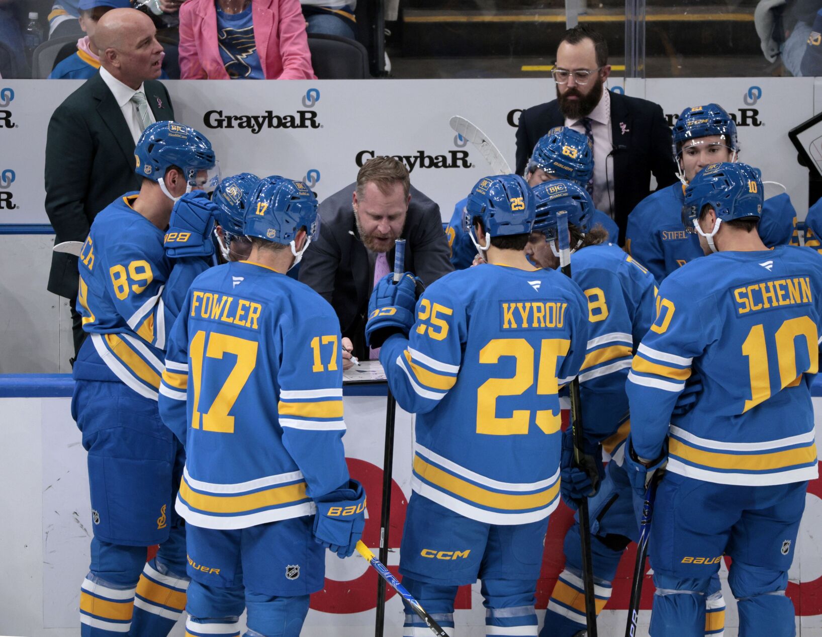 Blues host the Mammoth